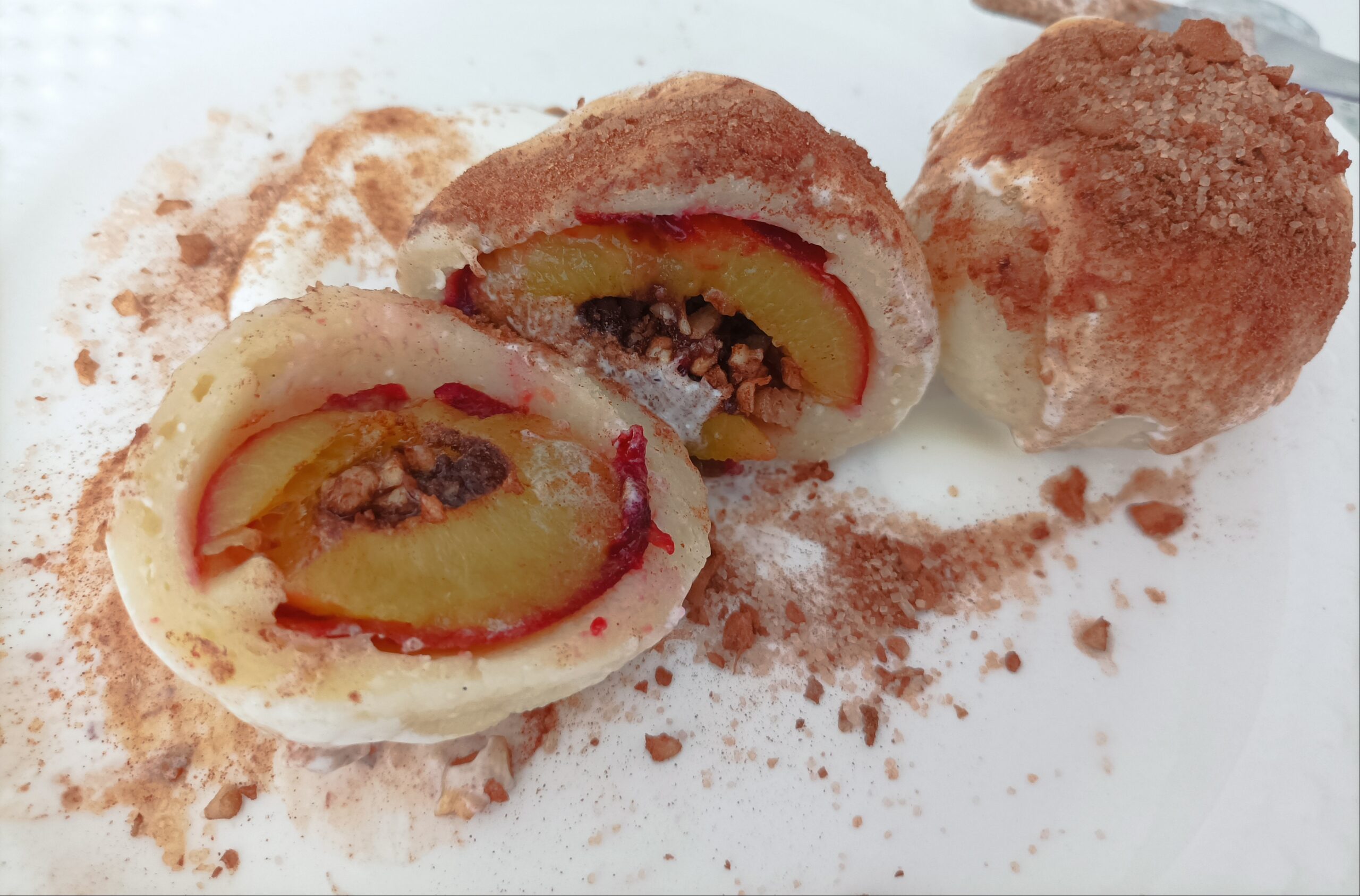 Knedle na cieście twarogowym